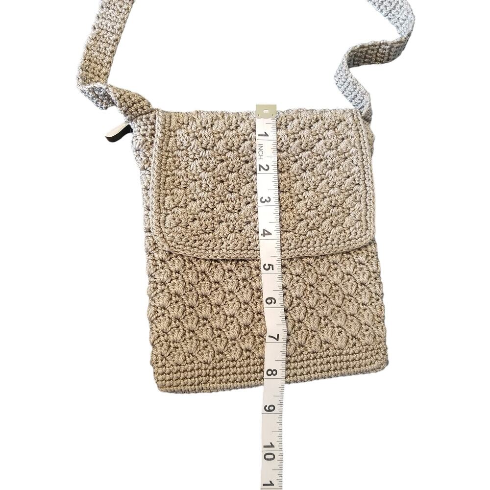 Macramé Crossbody Purse with Flap - Picture 6 of 12